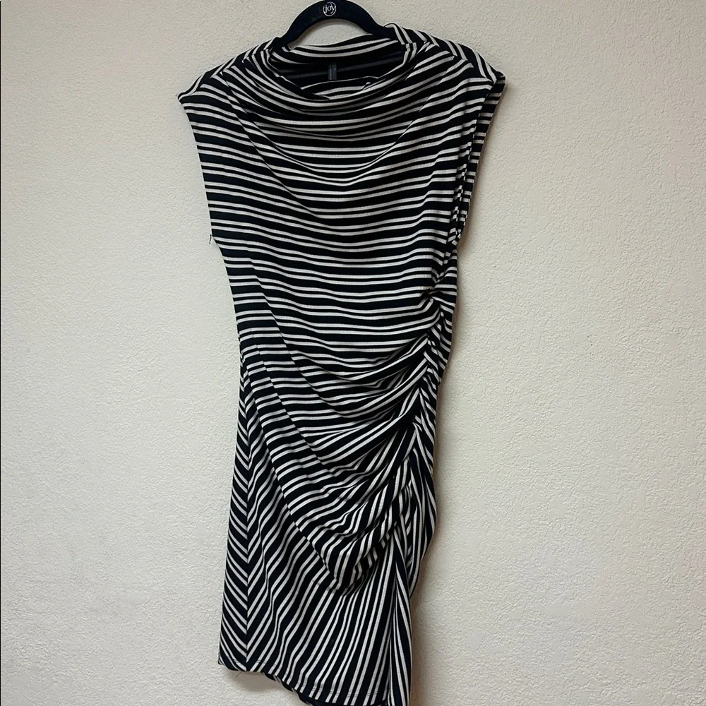 By Anthropologie womans Mock-Neck Ribbed Knit Dress Medium - Picture 3 of 4